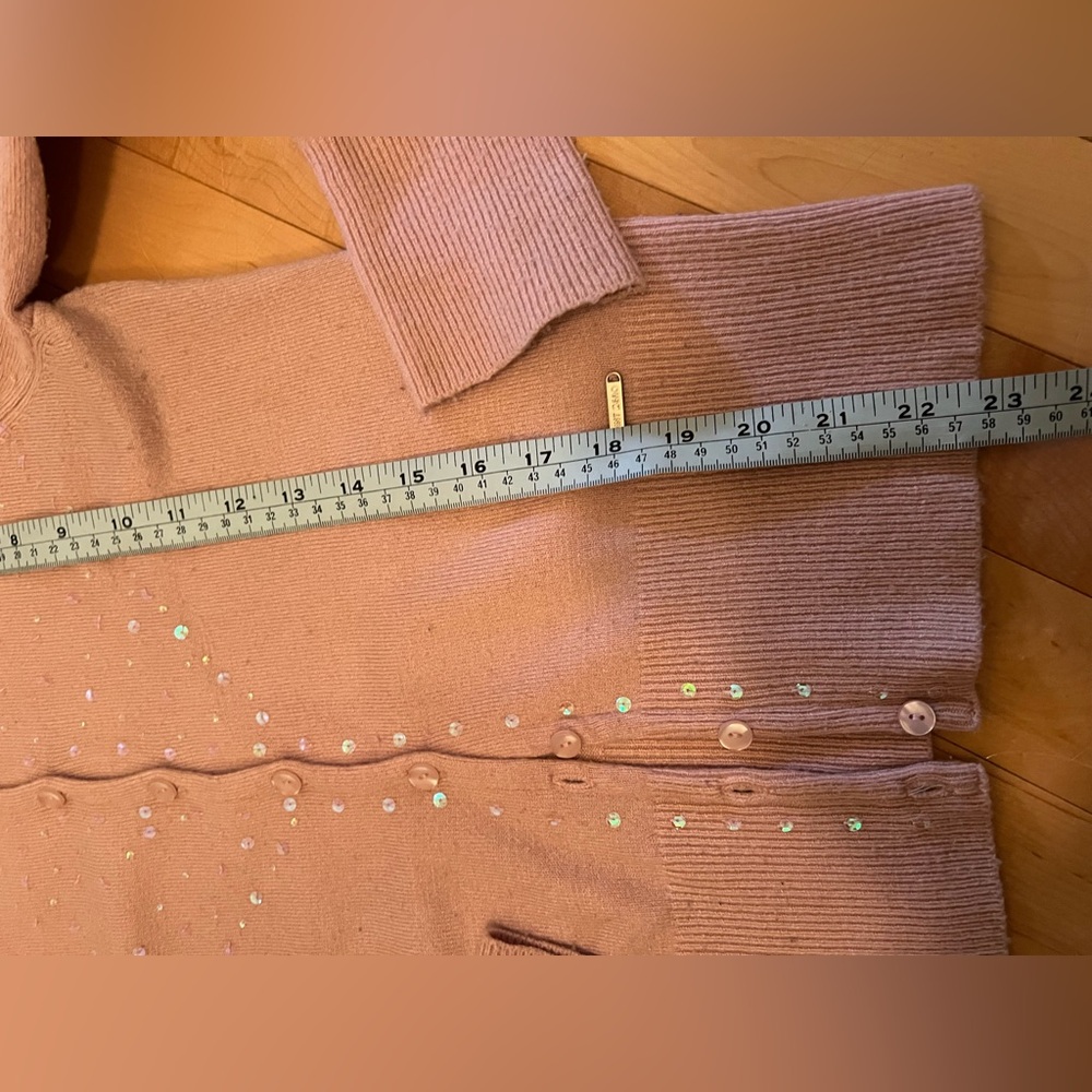 Point Zero Women's Cardigan in Soft Blush Pink with Sparkle detail 💝 - Picture 7 of 8